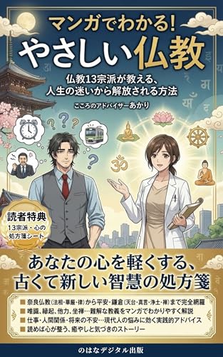 マンガでわかる!やさしい仏教: 仏教13宗派が教える、人生の迷いから解放される方法 (のはなデジタル出版)