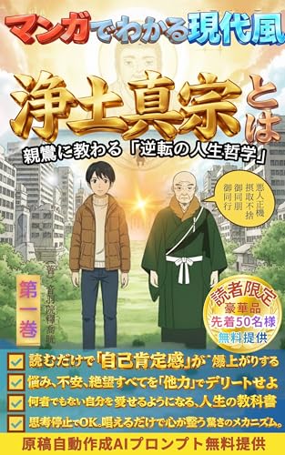 マンガでわかる現代風 浄土真宗とは【南無阿弥陀仏】【宗教】【思想】【インド】【法然】【親鸞】【摂取不捨】【サンスクリット語】: 親鸞に教わる逆転の人生哲学 浄土真宗シリーズ
