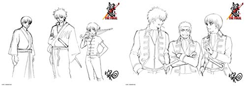 Gintama Movie The Final 2nd Week Admission Bonus: Kuchi Hishiautumn Original Painting Manjiya Gintoki Shinjachi Kaguru Okita Dichigata Kondo Authentic Selection Set Back Story Written Message