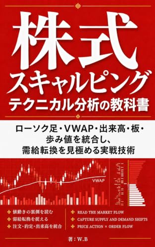 株式スキャルピング テクニカル分析の教科書 : ローソク足・VWAP・出来高・板・歩み値を統合し、需給転換を見極める実戦技術