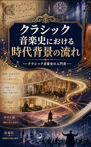クラシック音楽史における時代背景の流れ―クラシック音楽史の入門書―