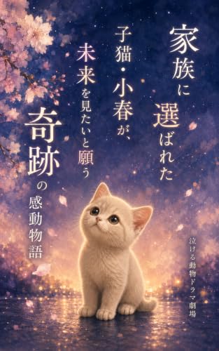家族に選ばれた子猫・小春が、未来を見たいと願う奇跡の感動物語