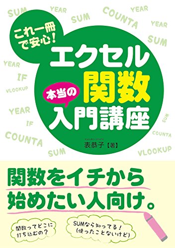 これ一冊で安心! エクセル関数 本当の入門講座