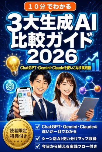ChatGPT、Gemini、Claudeを使いこなす実践術: 3大生成AI比較ガイド 2026