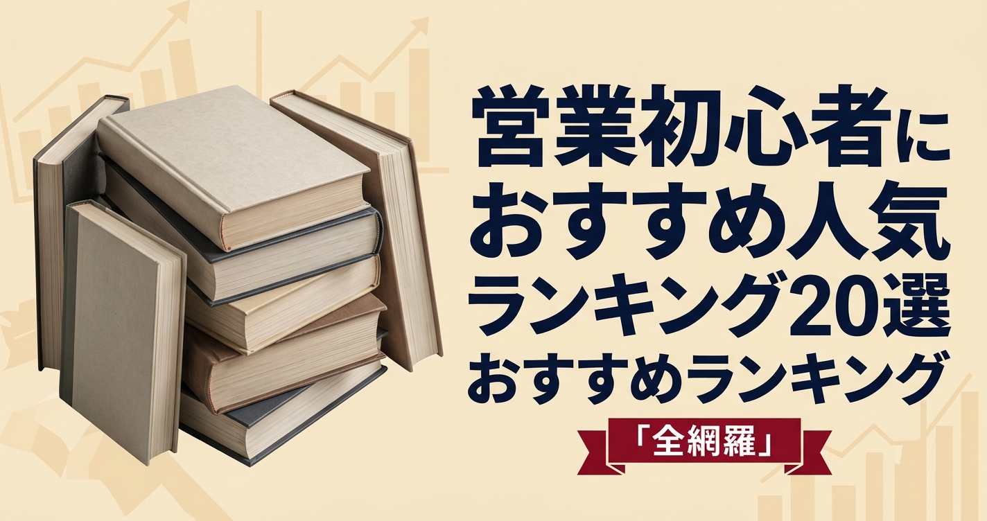 営業初心者向けの本のおすすめ人気ランキング20選【2026年版】
